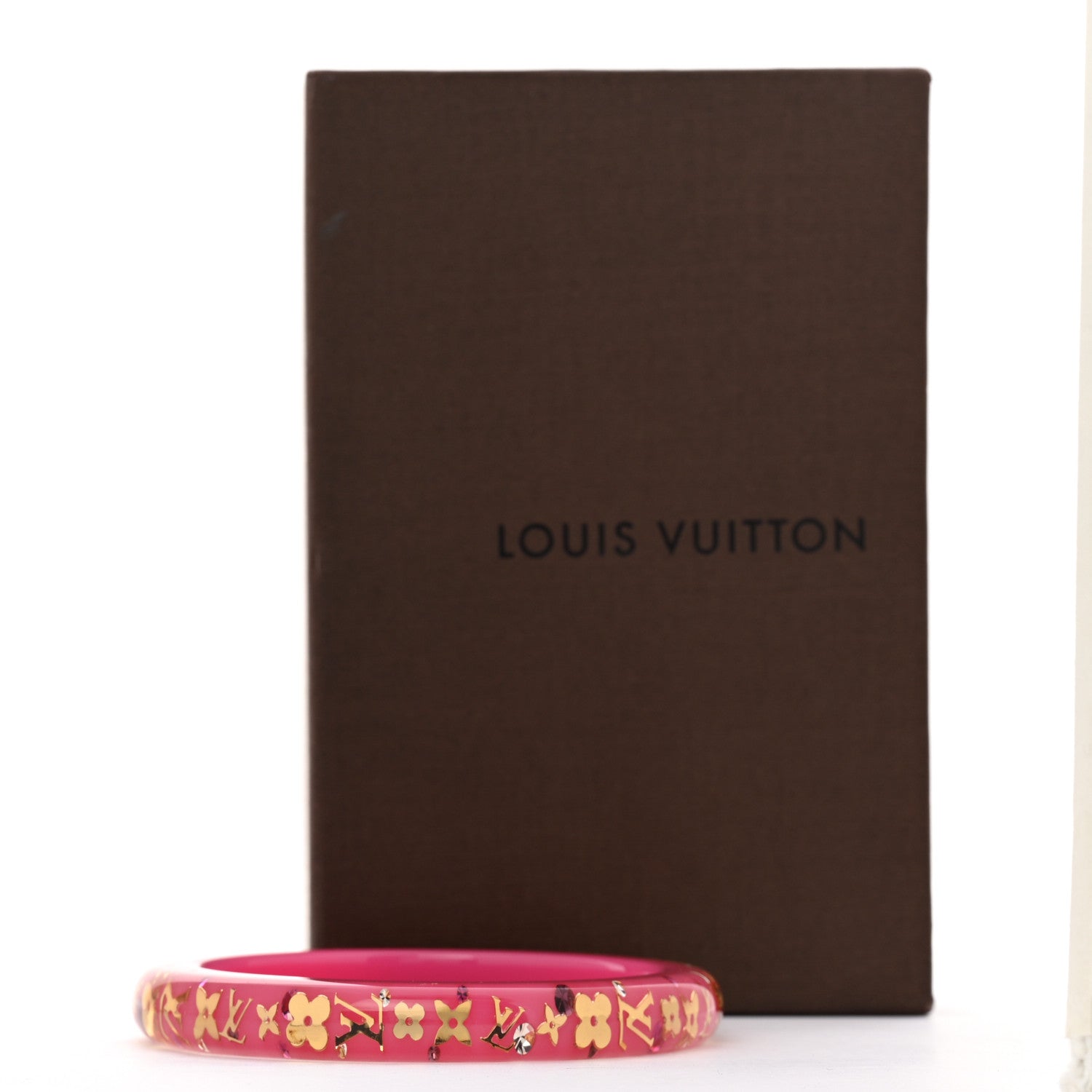 Louis Vuitton Resin Swarovski Small Inclusion Bracelet Rose Pop 4 of 4