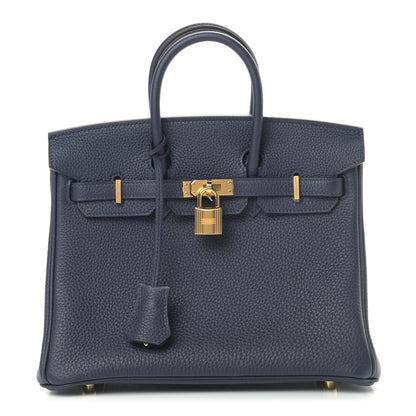 Hermes Togo Birkin 25 Bleu Nuit 1 of 10