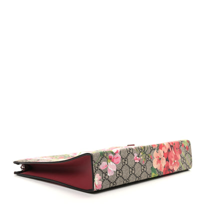 Gucci GG Supreme Monogram Blooms Large Cosmetic Case Beige Multicolor Dry Rose 4 of 9
