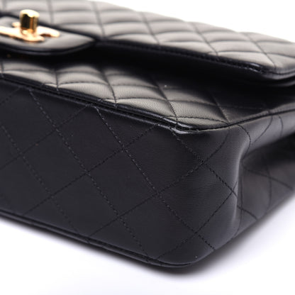 Chanel Lambskin Quilted Medium Double Flap Black 7 of 18