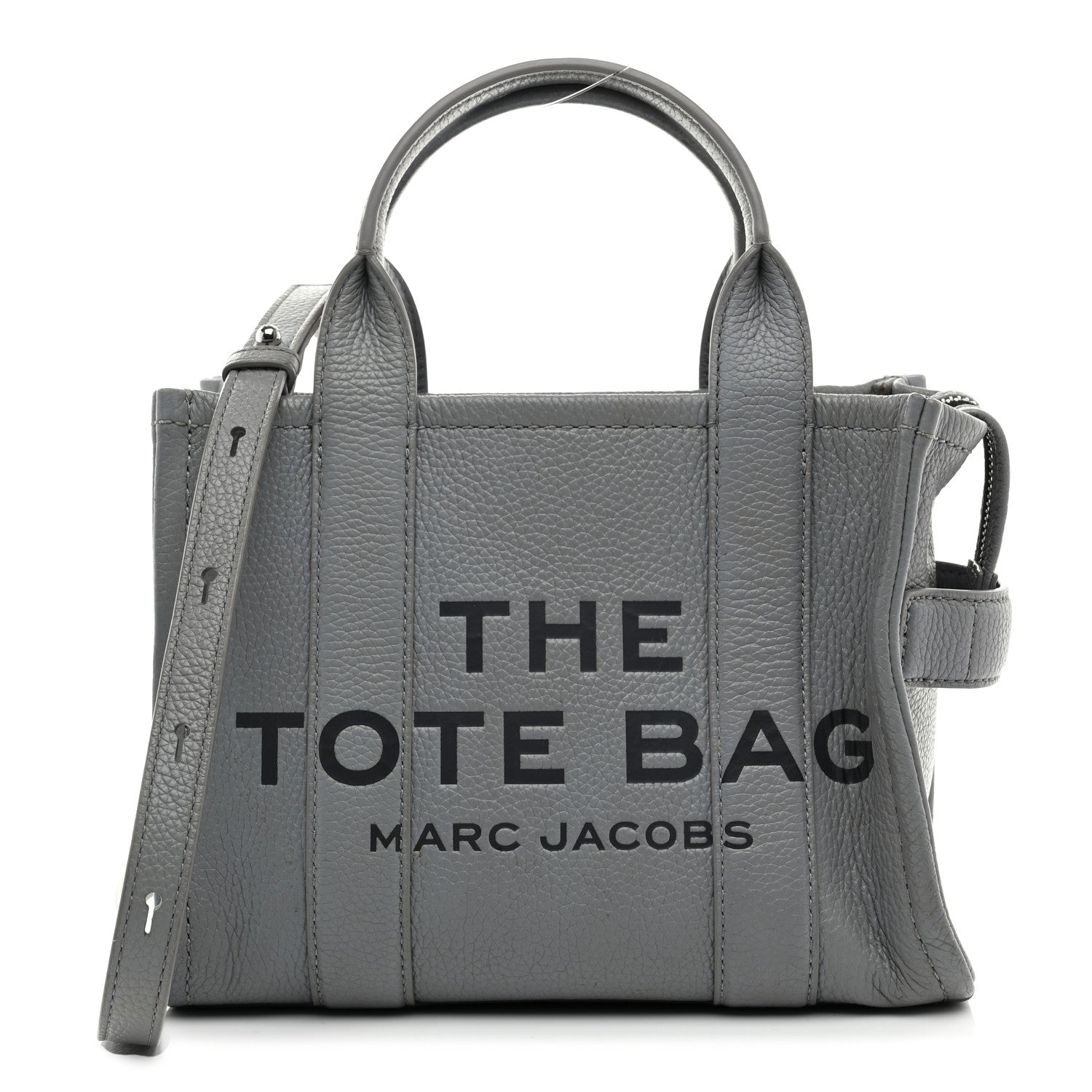 Marc Jacobs Grained Calfskin Small The Tote Bag Wolf Grey 1 of 11