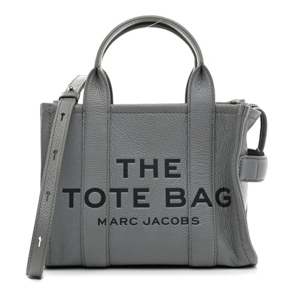Marc Jacobs Grained Calfskin Small The Tote Bag Wolf Grey 1 of 11