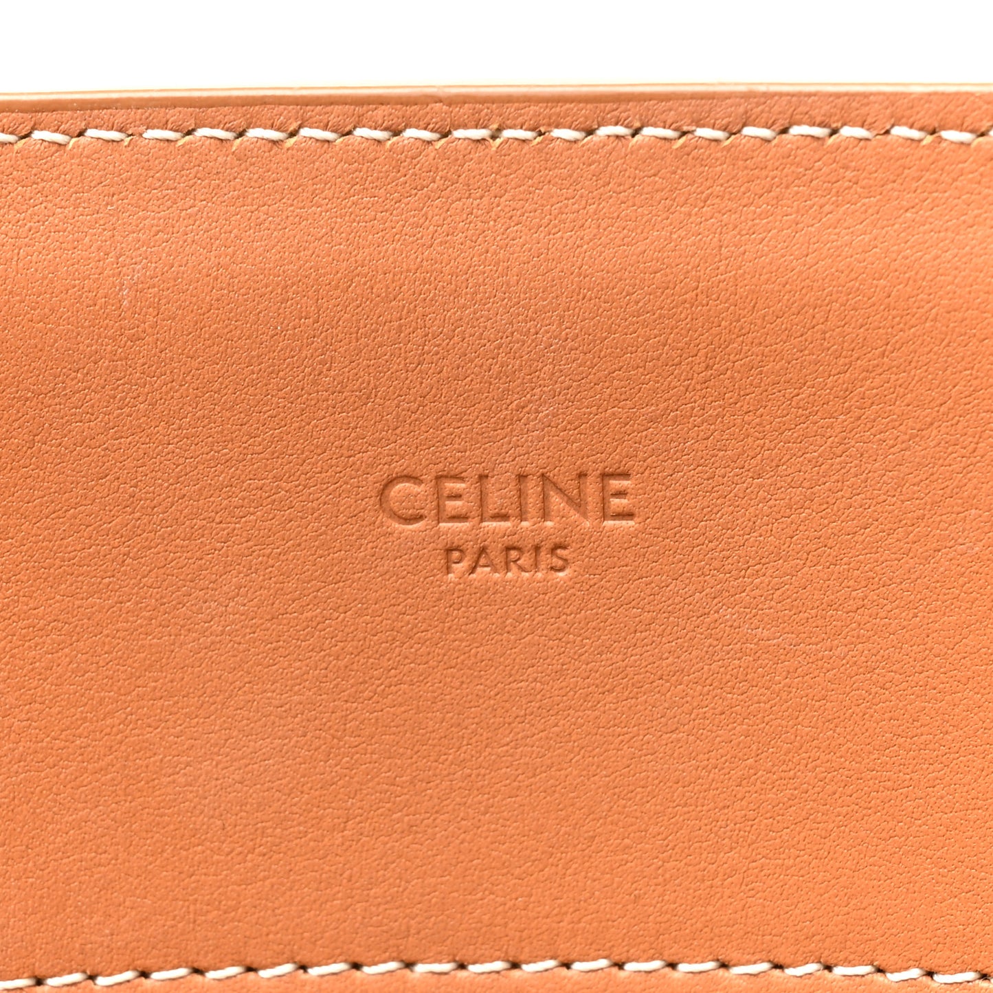 Canvas Calfskin Logo Print Small Vertical Cabas Natural Tan