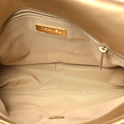 Chanel Metallic Goatskin Quilted Large Chanel 19 Flap Gold 5 of 10