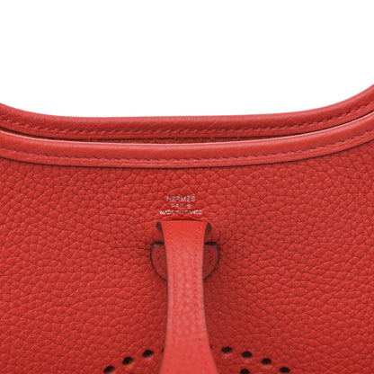 Hermes Taurillon Clemence Evelyne TPM Rouge Tomate 6 of 10