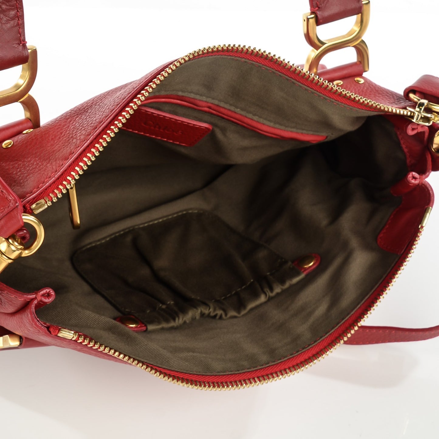 Calfskin Medium Marcie Satchel Holly Berry