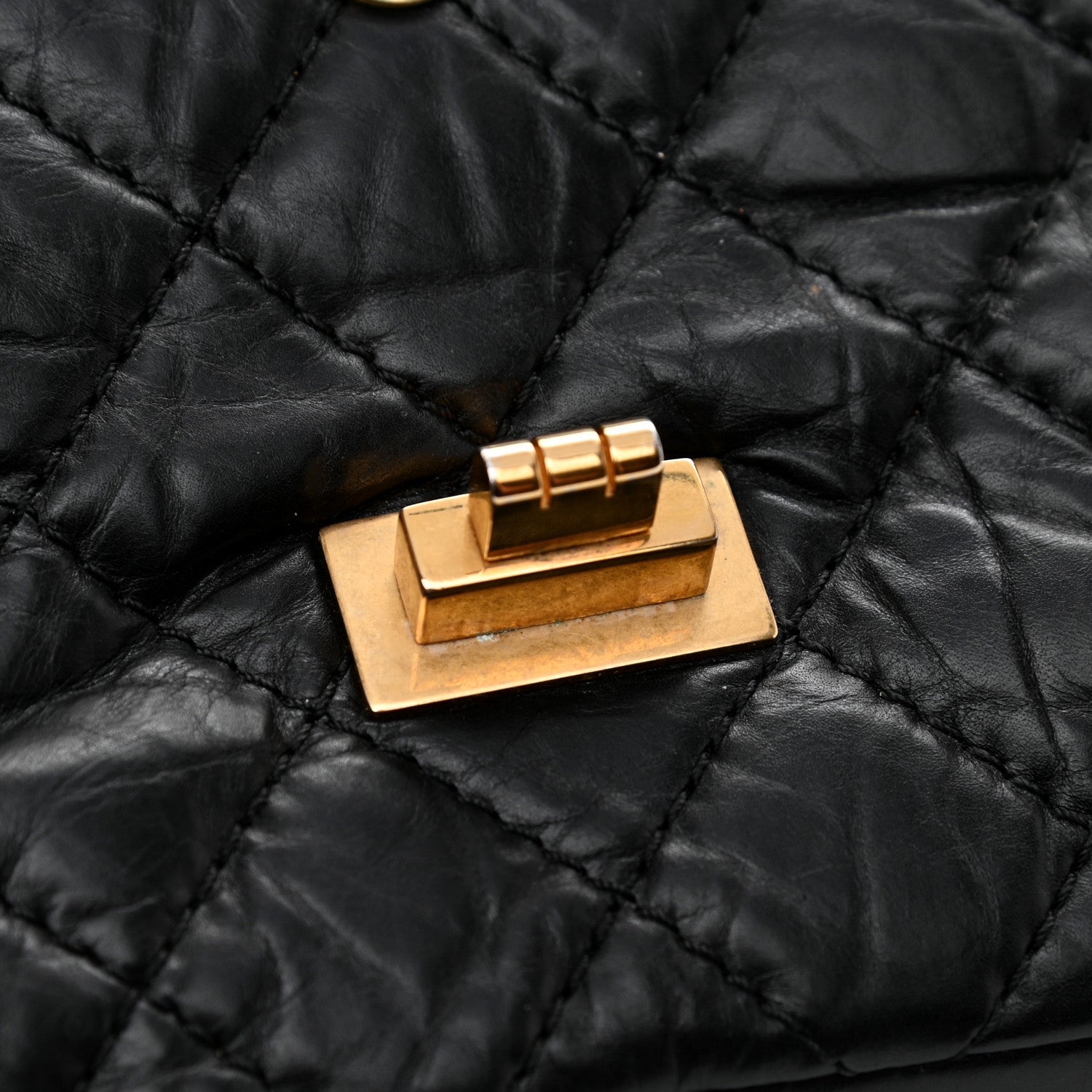 Chanel Aged Calfskin Quilted 2.55 Reissue 226 Flap Black 11 of 14