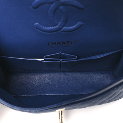 Chanel Caviar Quilted Small Double Flap Blue 5 of 10