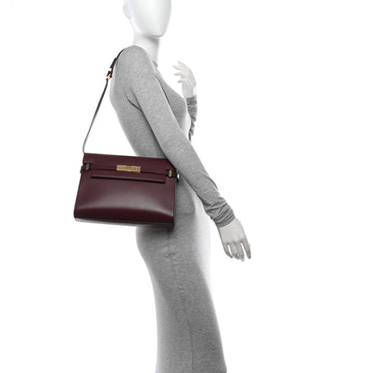 Saint Laurent Smooth Calfskin Manhattan Shoulder Bag Rouge 2 of 11