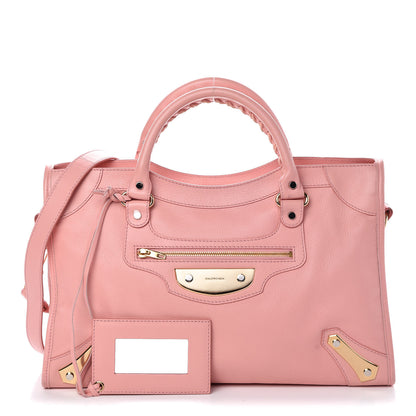 Balenciaga Veau Amp Plate Gold Hardware City Rose 1 of 16