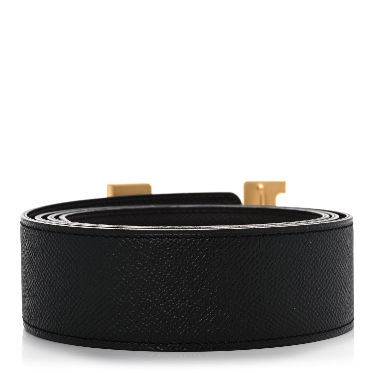 Hermes Epsom 42mm Constance H Belt 105 Black Chocolate 2 of 6