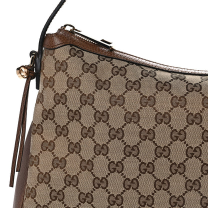 Gucci Monogram Large Bree Hobo Beige Tabacco 11 of 11
