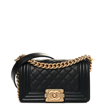Chanel Caviar Quilted Small Boy Flap Black 1 of 12