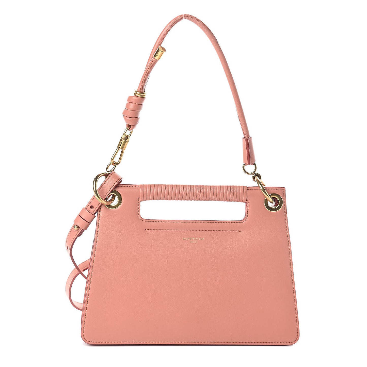Calfskin Small Whip Top Handle Crossbody Coral