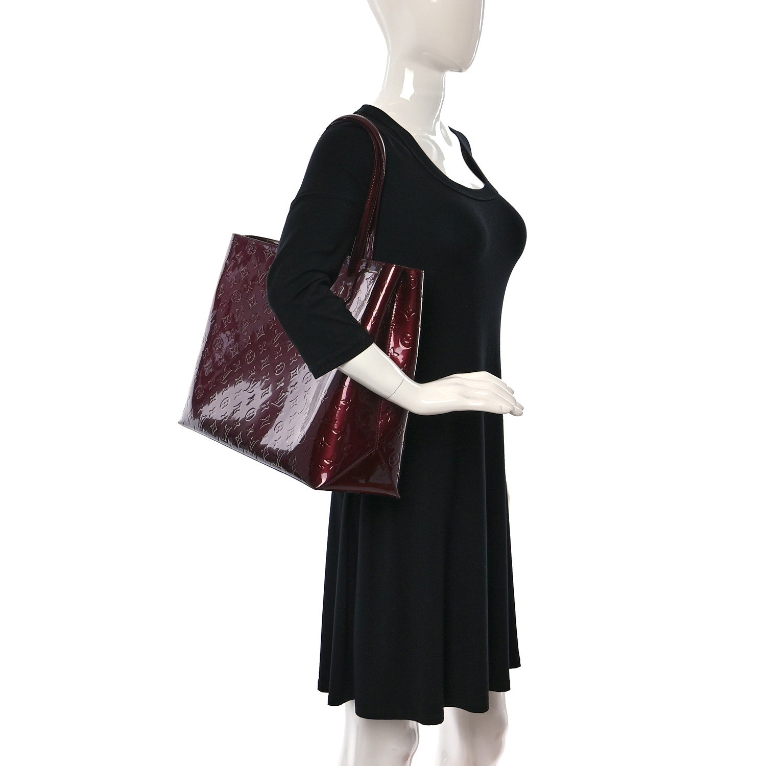 Louis Vuitton Vernis Wilshire GM Rouge Fauviste 3 of 10