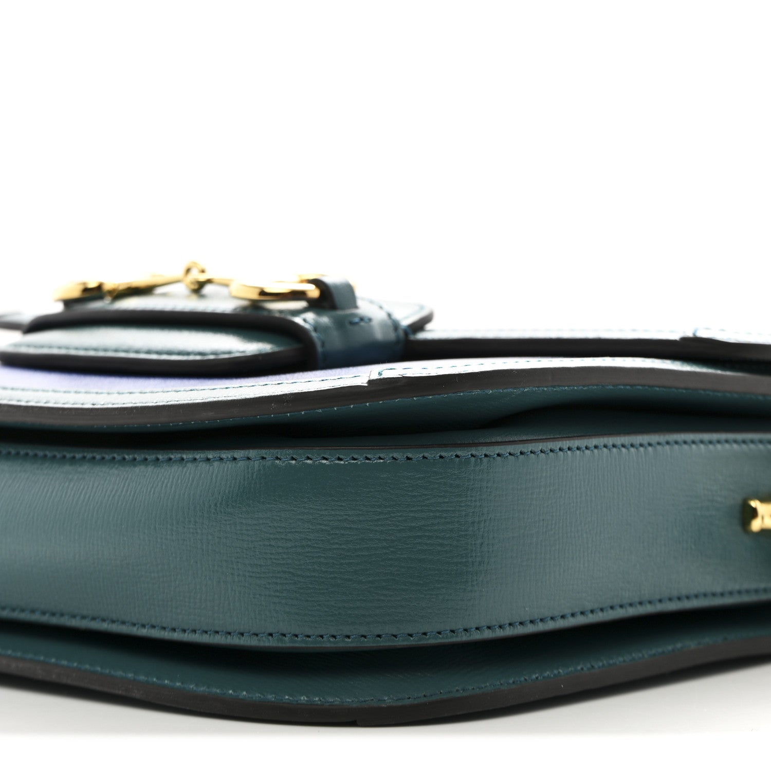 Gucci Azalea Calfskin Horsebit 1955 Shoulder Bag Imperial Blue Pavone 10 of 10