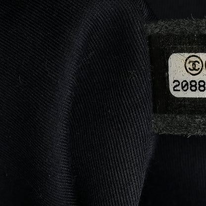 Chanel Denim Tweed Patchwork Jumbo Single Flap Blue 7 of 11