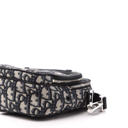 Christian Dior Oblique Crossbody Bag Blue 8 of 10