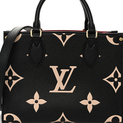 Louis Vuitton Empreinte Monogram Giant Onthego PM Black Beige 7 of 9