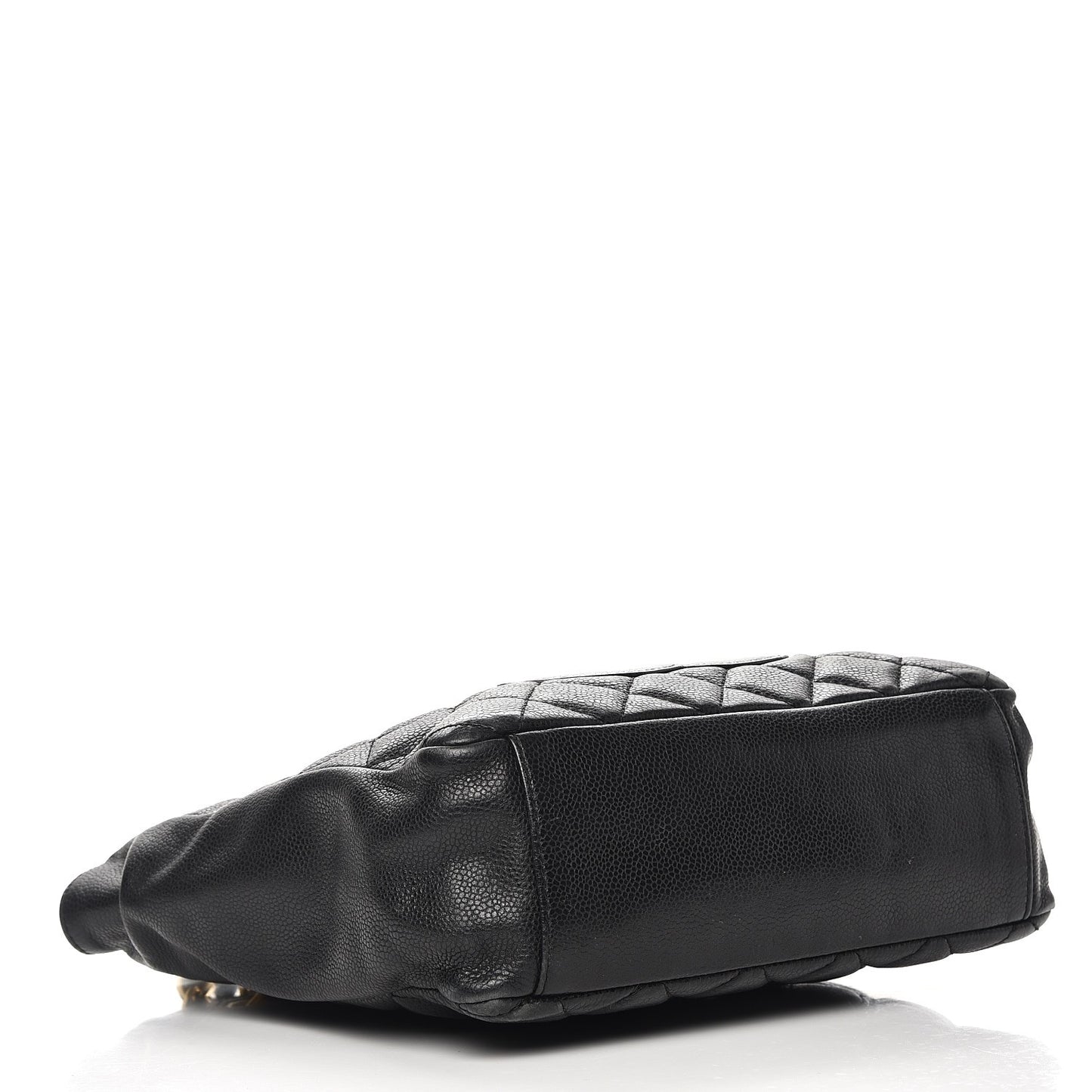 Caviar Quilted Petit Shopping Tote PST Black