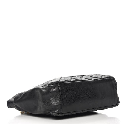 Chanel Caviar Quilted Petit Shopping Tote PST Black 4 of 12