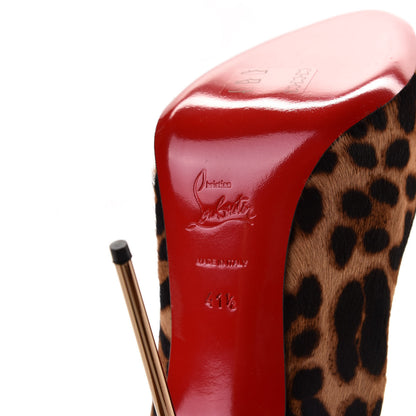 Christian Louboutin Pony Hair Leopard Luxor Metalipp 120 Pumps 41.5 Bronze 8 of 8