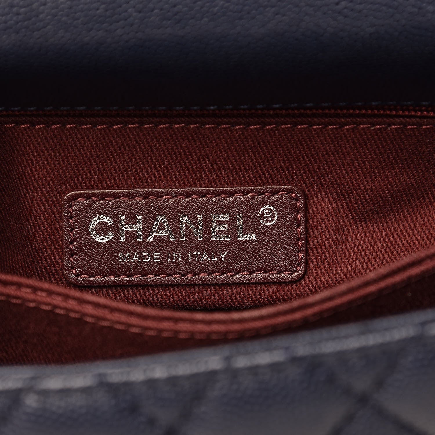 Chanel Caviar Quilted Mini Coco Handle Flap Navy Blue 6 of 12