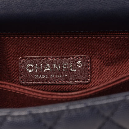 Chanel Caviar Quilted Mini Coco Handle Flap Navy Blue 6 of 12
