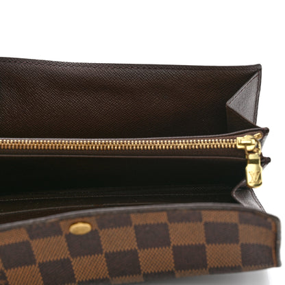 Louis Vuitton Damier Ebene Sarah Wallet 6 of 7