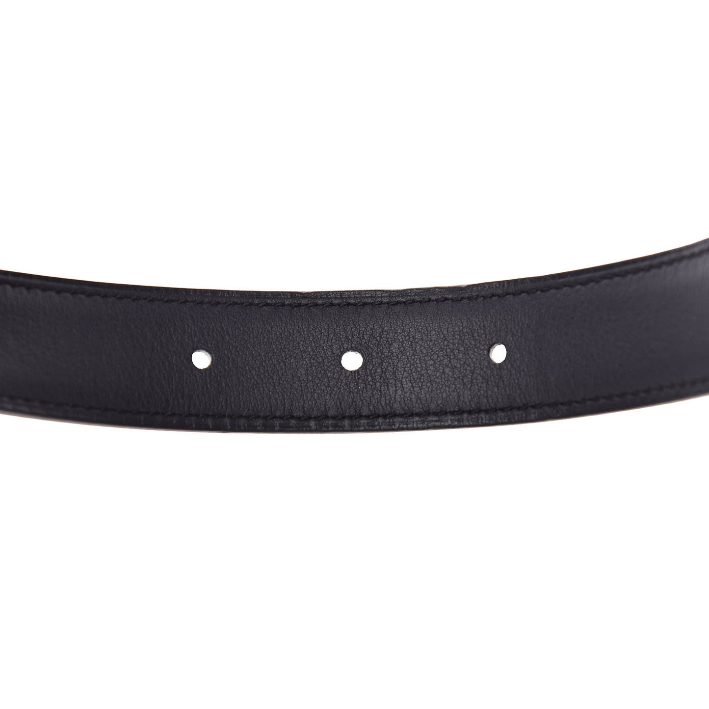 Swift Epsom 24mm Guilloche H Belt 80 Black White