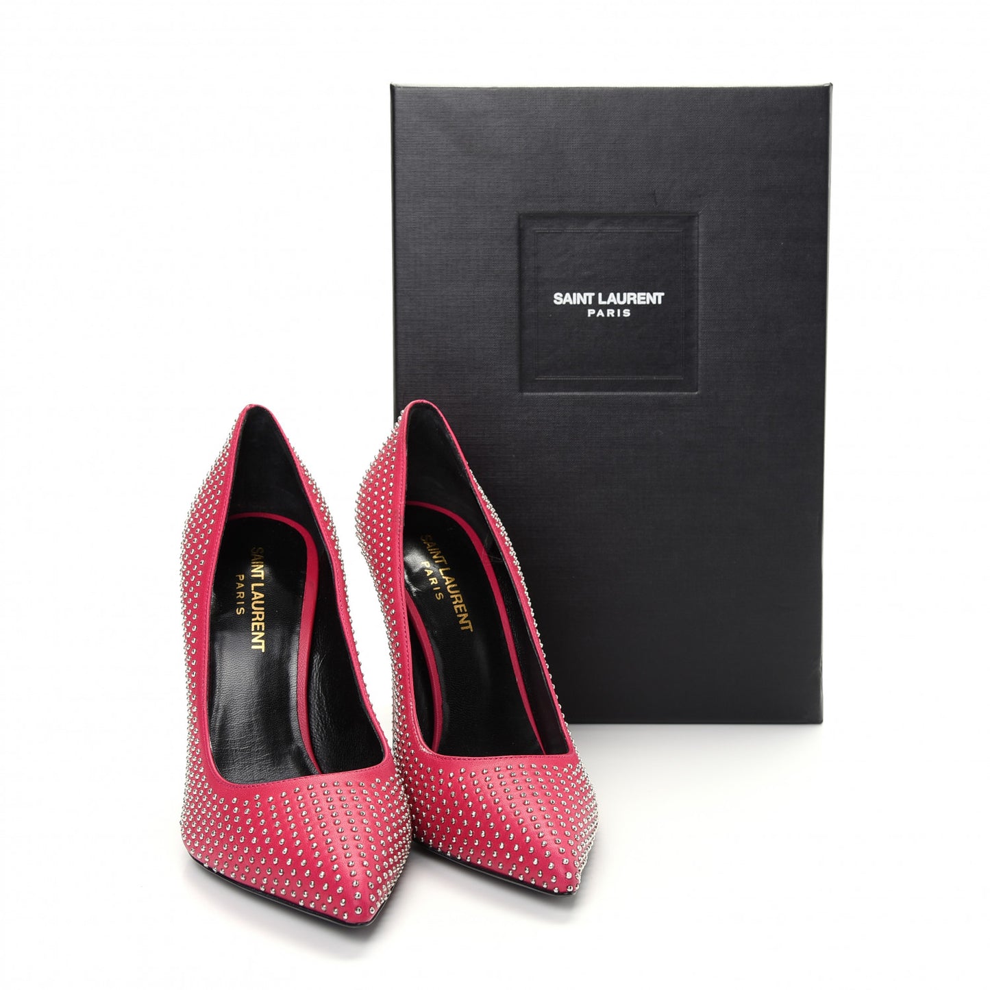 Calfskin Micro Stud Paris 105 Pumps 38 Fuchsia