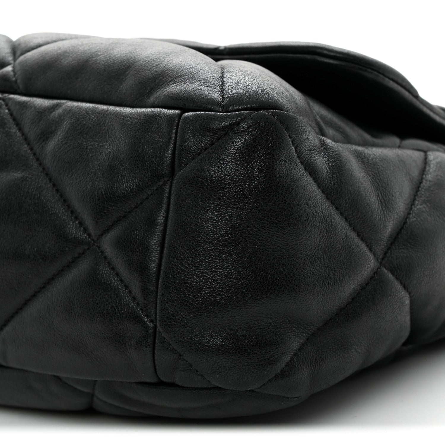 Chanel Lambskin Quilted Maxi Chanel 19 Flap Black 10 of 10