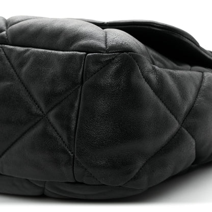 Chanel Lambskin Quilted Maxi Chanel 19 Flap Black 10 of 10