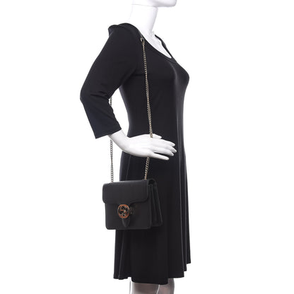 Gucci Dollar Calfskin Small Interlocking G Shoulder Bag Black 2 of 12