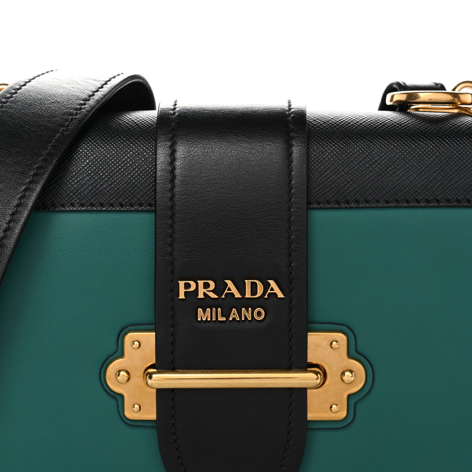 Prada City Calf Saffiano Cahier Bag Biliardo Black 7 of 10