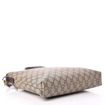 Gucci GG Plus Monogram Medium Flat Messenger Bag Dark Brown 4 of 13