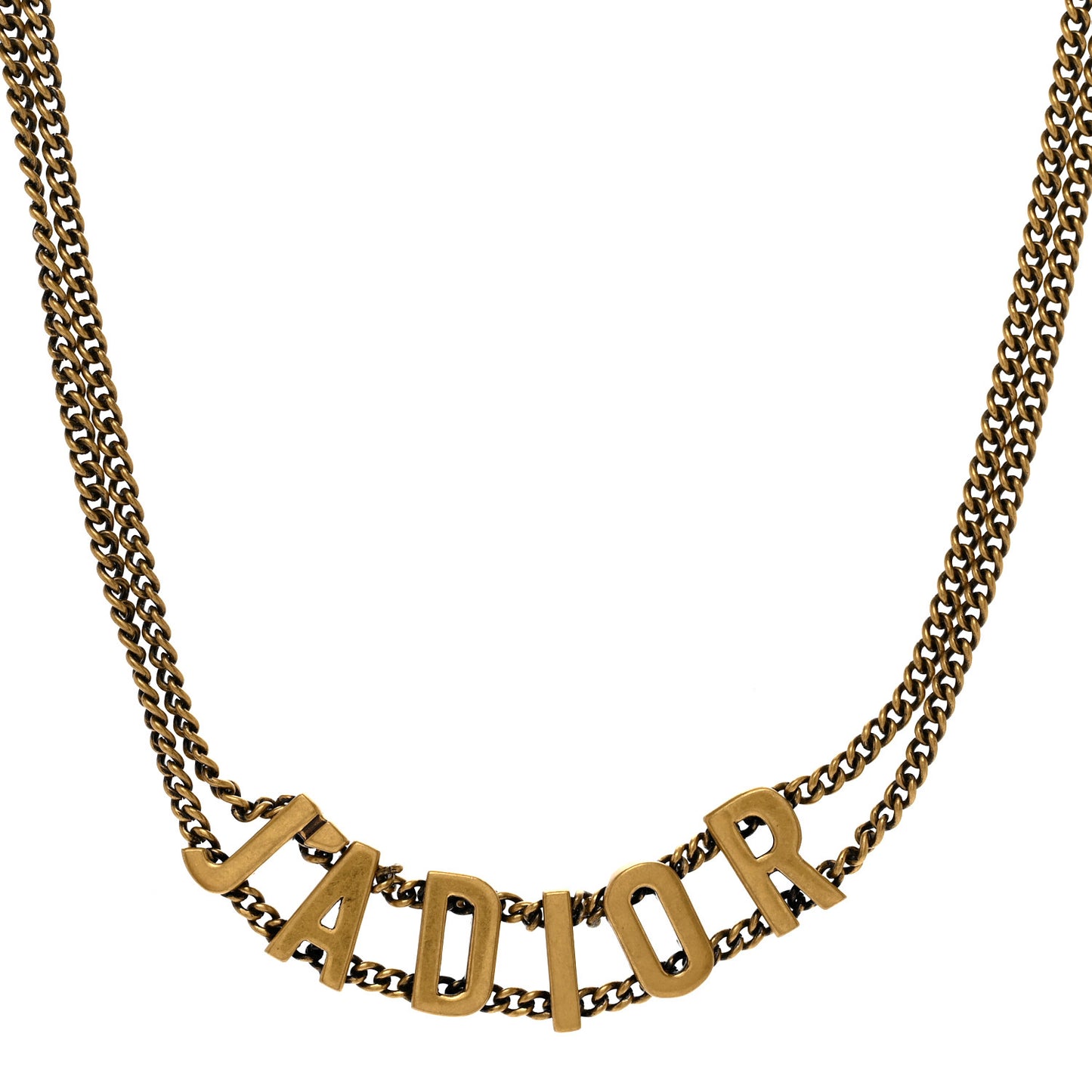 Metal J'Adior Choker Necklace Aged Gold