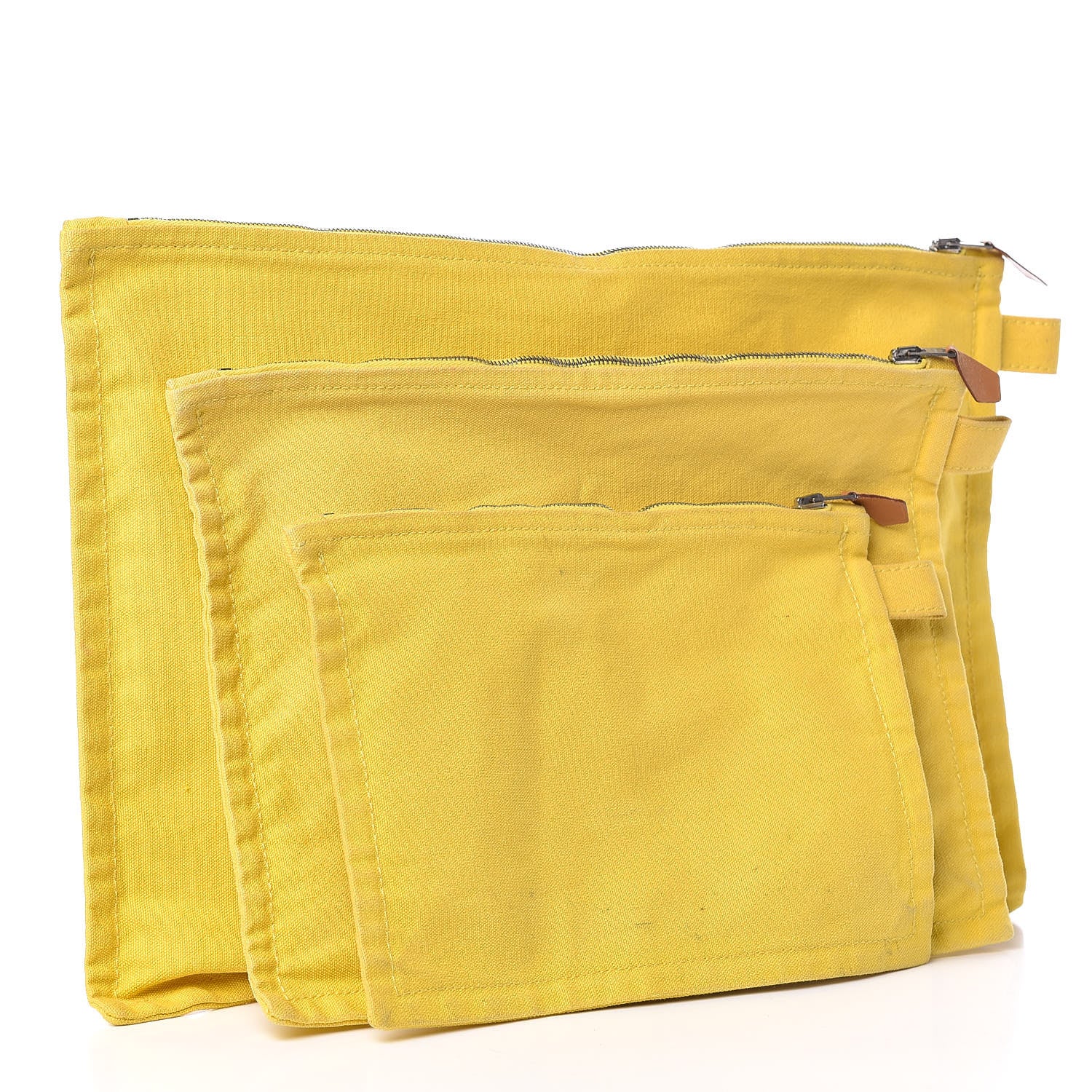 Hermes Cotton Canvas Bora Bora Pouch Set 4 of 23