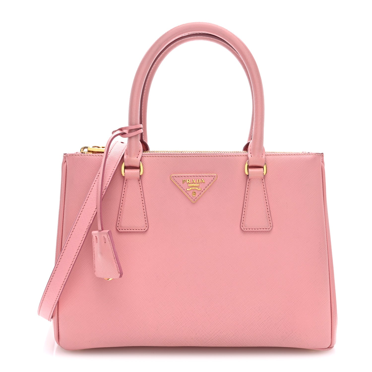 Prada Saffiano Mini Galleria Double Zip Tote Orchidea 1 of 9