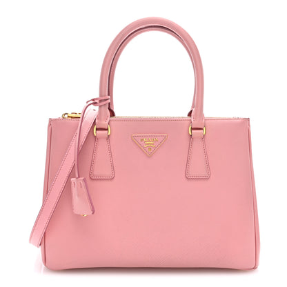 Prada Saffiano Mini Galleria Double Zip Tote Orchidea 1 of 9