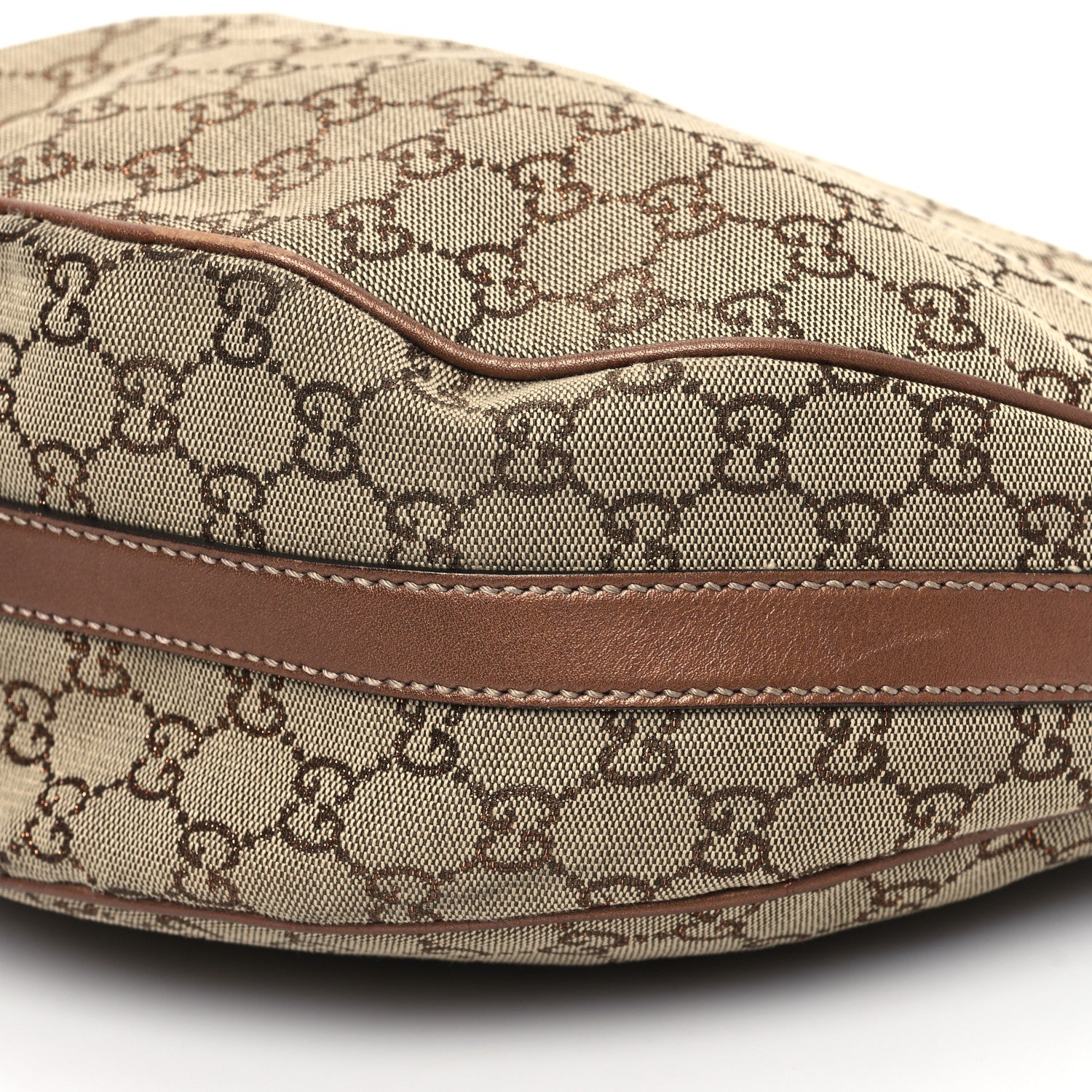 Gucci Monogram Medium GG Twins Hobo Bronze 10 of 14