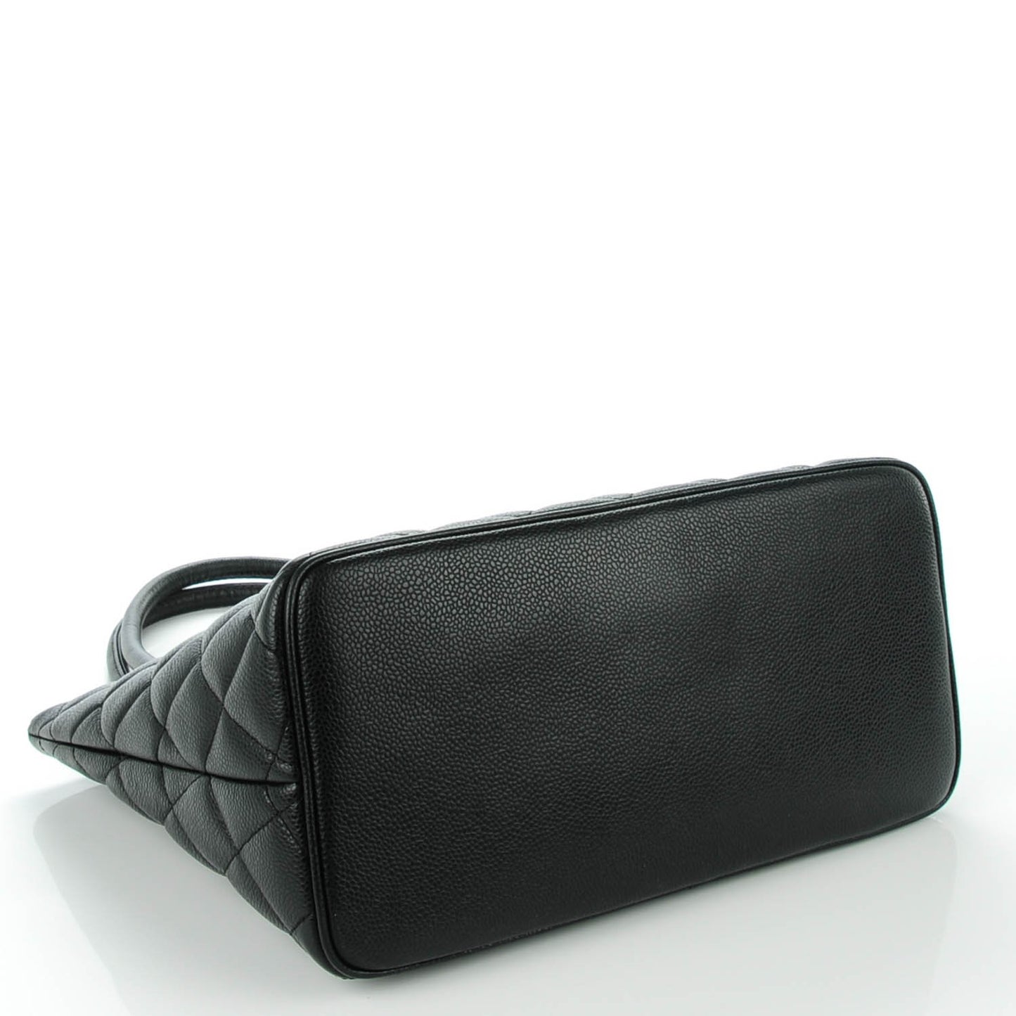 Caviar Quilted Medallion Tote Black