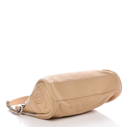 Chanel Lambskin Stitched Medium Ultimate Soft Tote Beige 4 of 13
