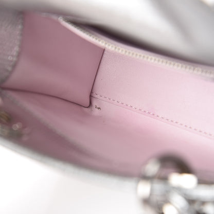 Christian Dior Metallic Lizard Mini Lady Dior Silver 8 of 17