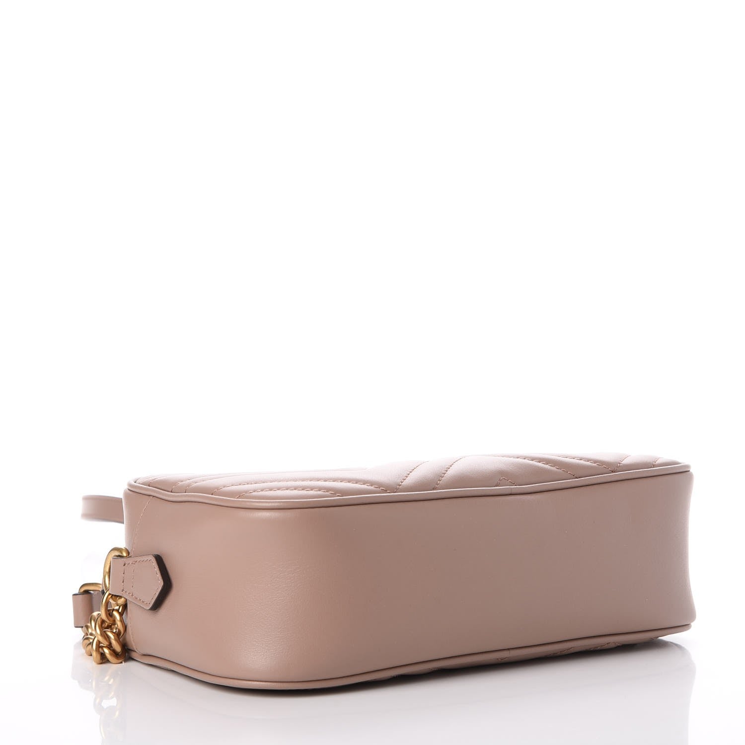 Gucci Calfskin Matelasse Small GG Marmont Chain Shoulder Bag Porcelain Rose 4 of 8