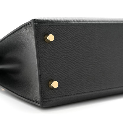 Hermes Epsom Kelly Sellier 25 Black 9 of 11