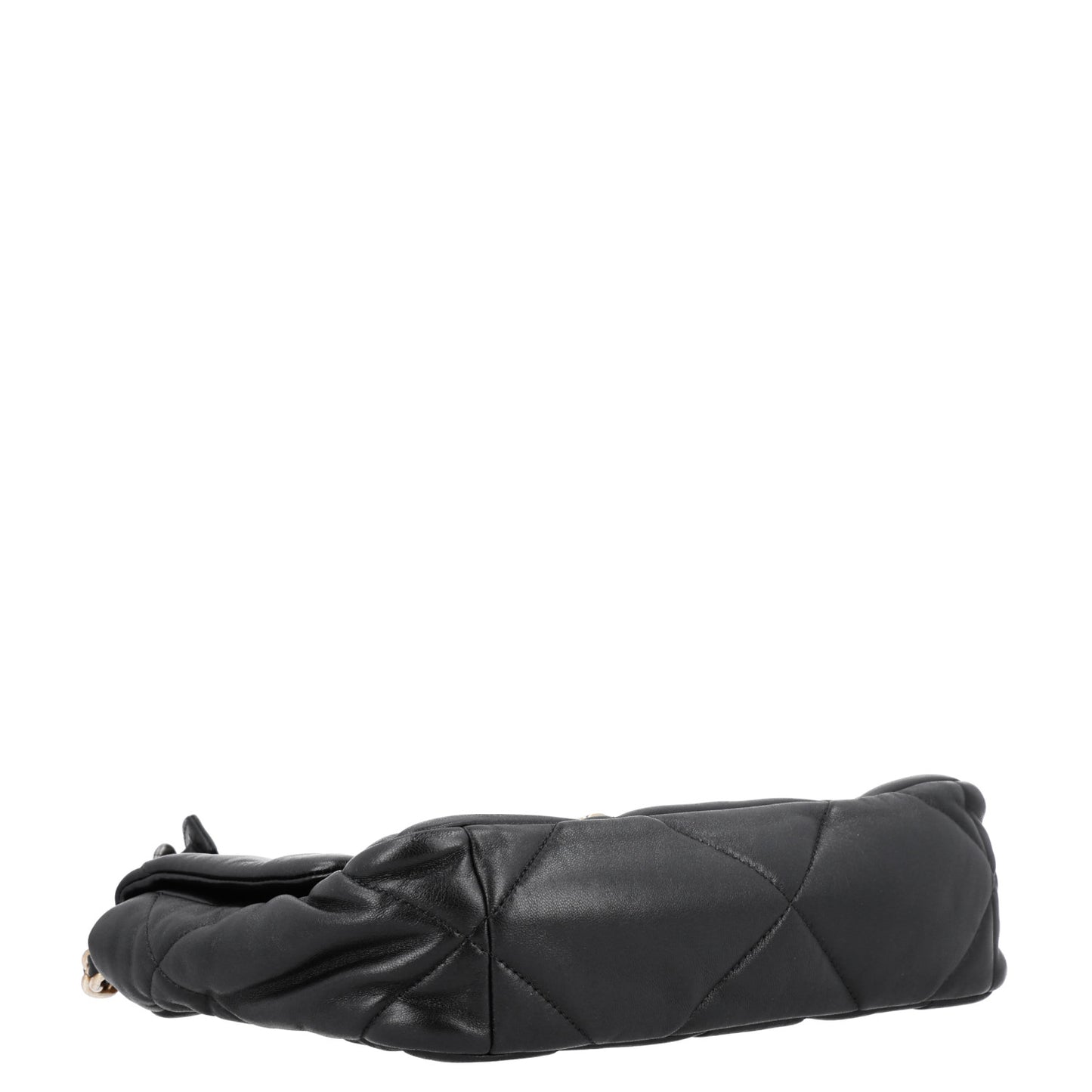 Lambskin Quilted Medium Chanel 19 Flap Black