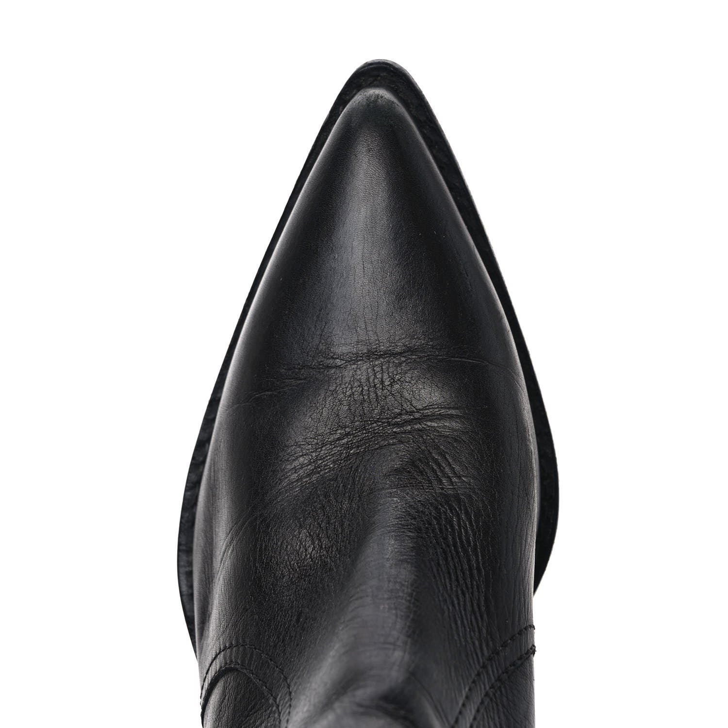 Chanel Calfskin Embroidered Western Cowboy Boots 39 Black 7 of 10
