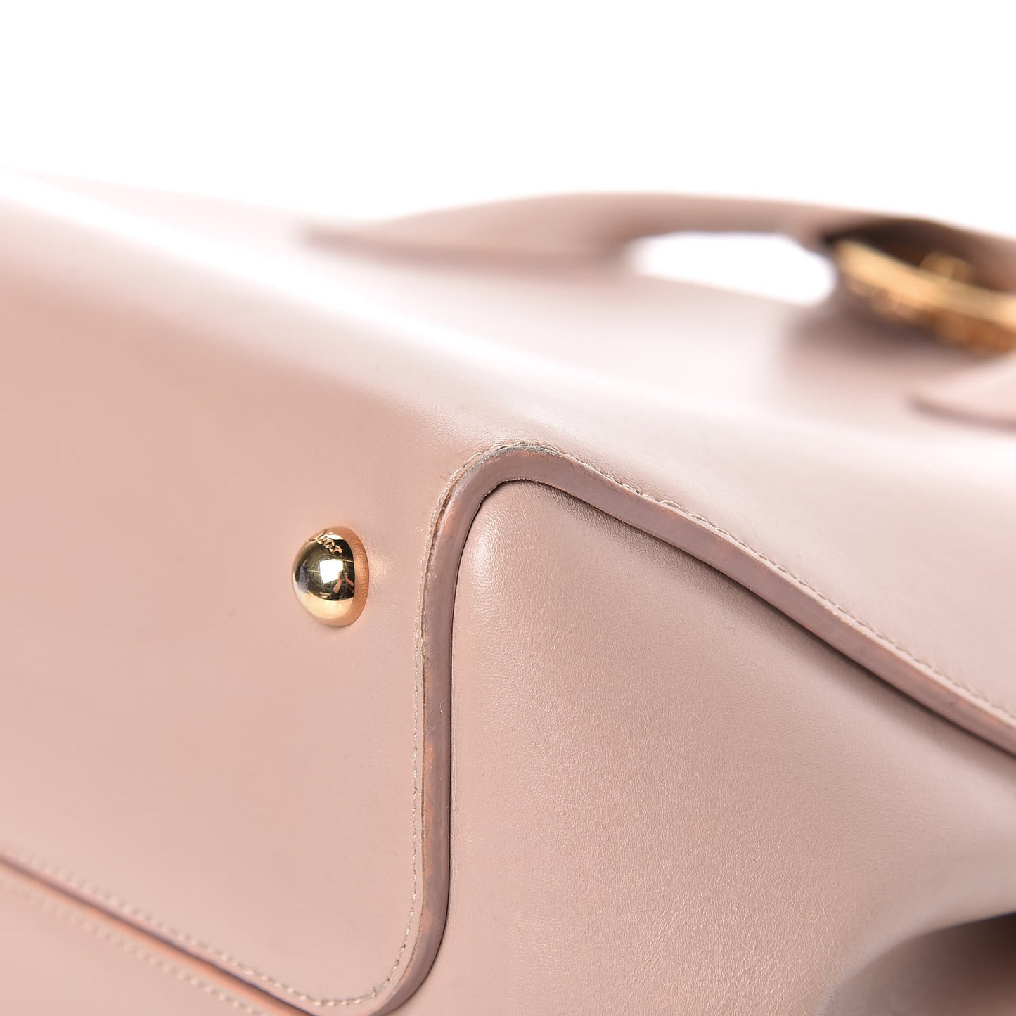 Calfskin Medium Bar Tote Light Pink