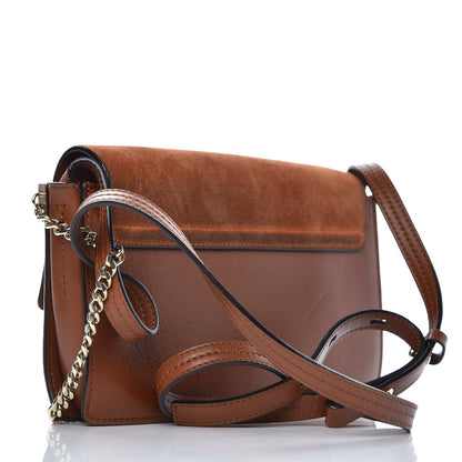 Chloe Suede Calfskin Small Faye Shoulder Bag Tobacco 3 of 8